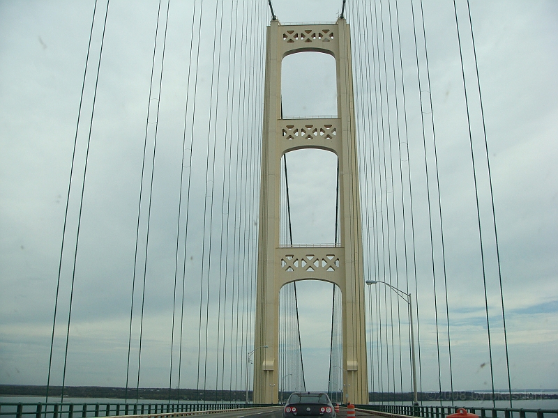244 Memorial Day [2008 May 23].JPG - Scenes of the Mackinac Bridge.